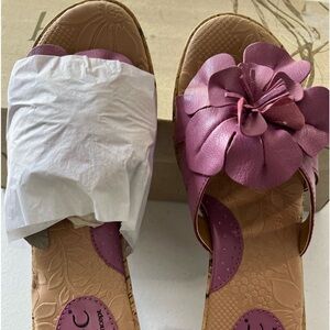 NEW B.O.C. Born Concept Sweet Pea Cork Heel Lavender Purple BC9479